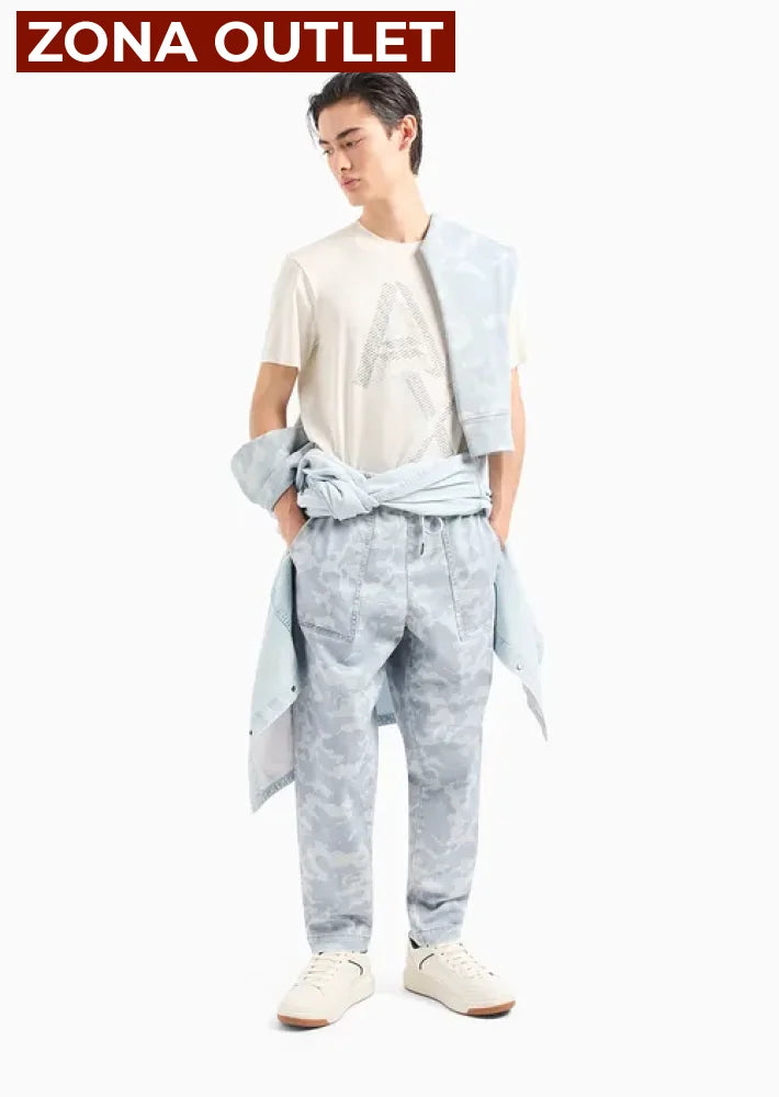 T-Shirt Men White Armani Exchange Camiseta