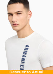T-Shirt Men White Armani Exchange Camiseta