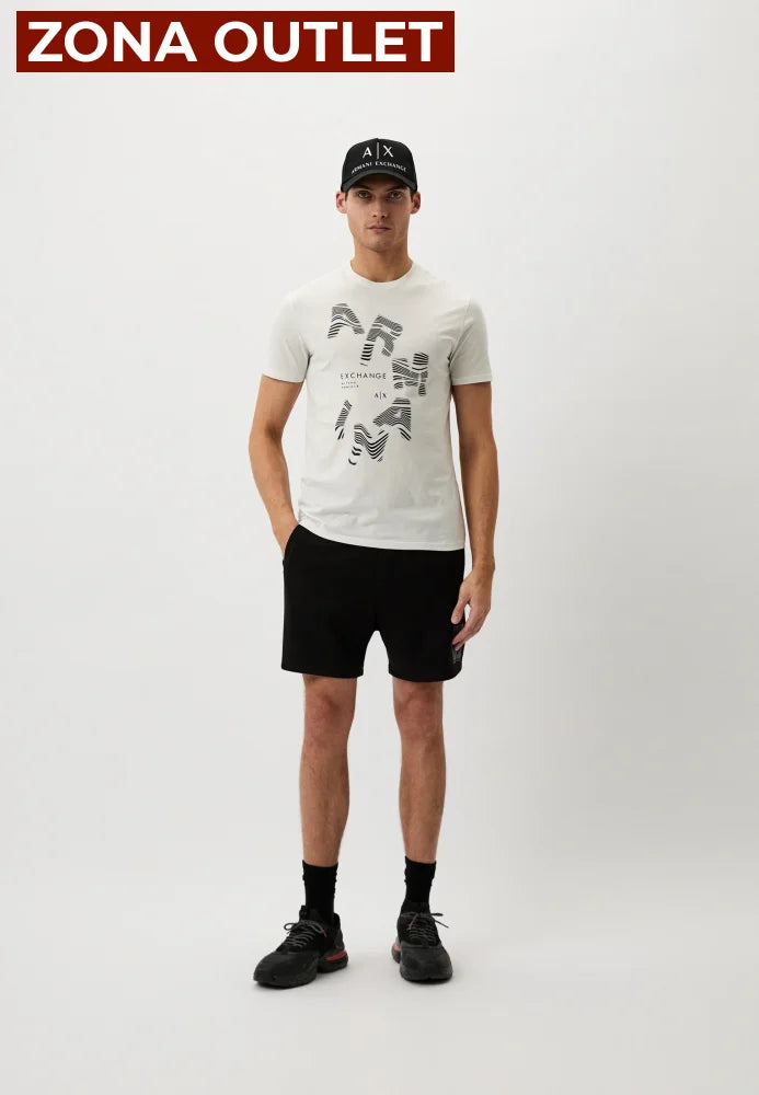 T-Shirt Men White Armani Exchange Camiseta
