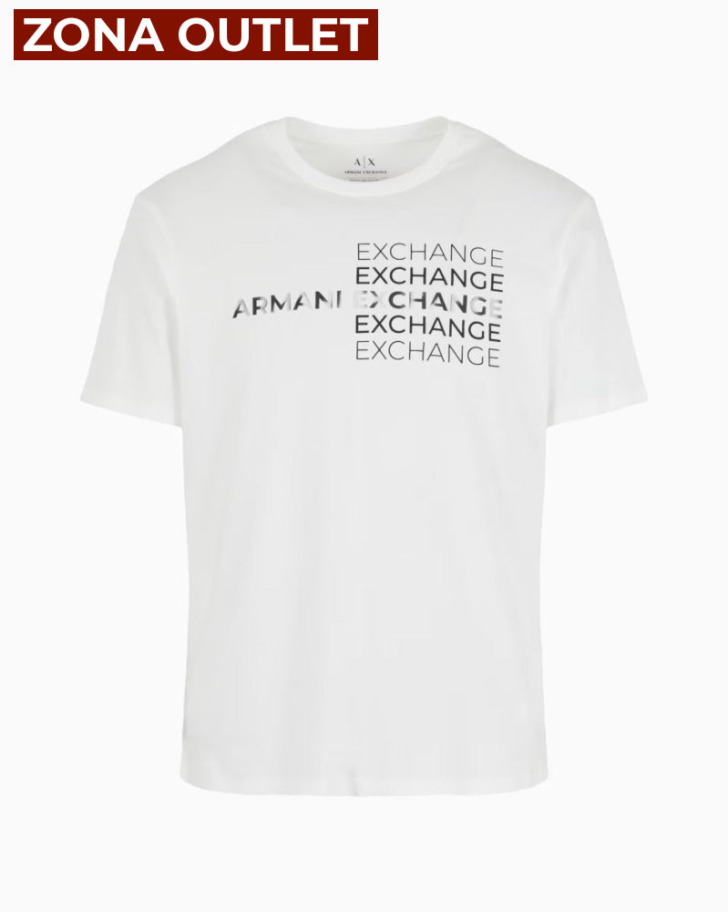 T-Shirt Men White Armani Exchange Camiseta