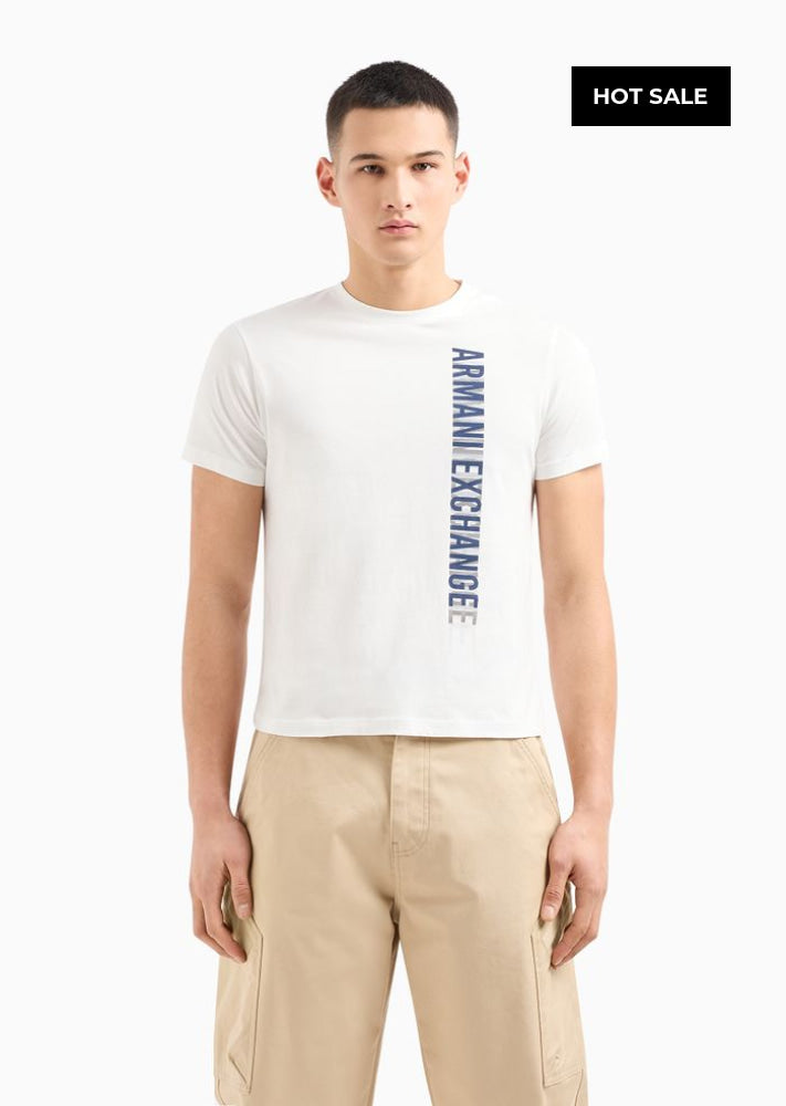 T-Shirt Men White Armani Exchange Camiseta