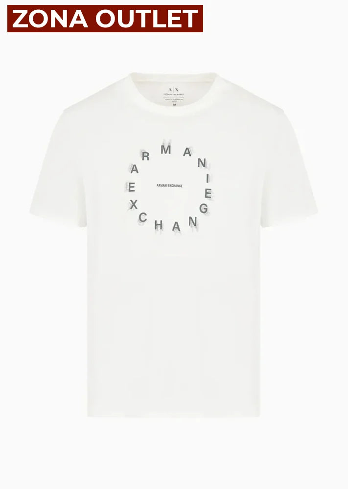 T-Shirt Men White Armani Exchange Camiseta