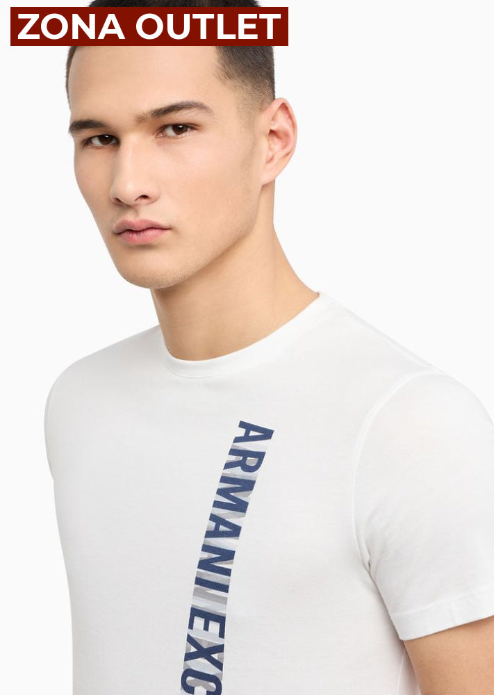 T-Shirt Men White Armani Exchange Camiseta