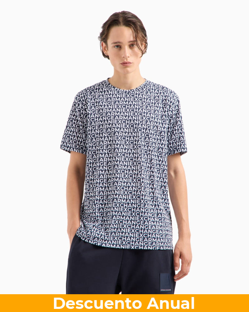 T-Shirt Men White Armani Exchange Camiseta