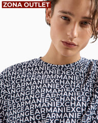 T-Shirt Men White Armani Exchange Camiseta