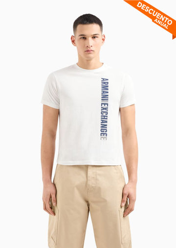 T-Shirt Men White Armani Exchange Camiseta