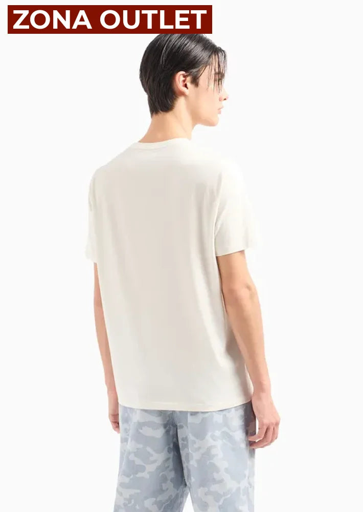 T-Shirt Men White Armani Exchange Camiseta