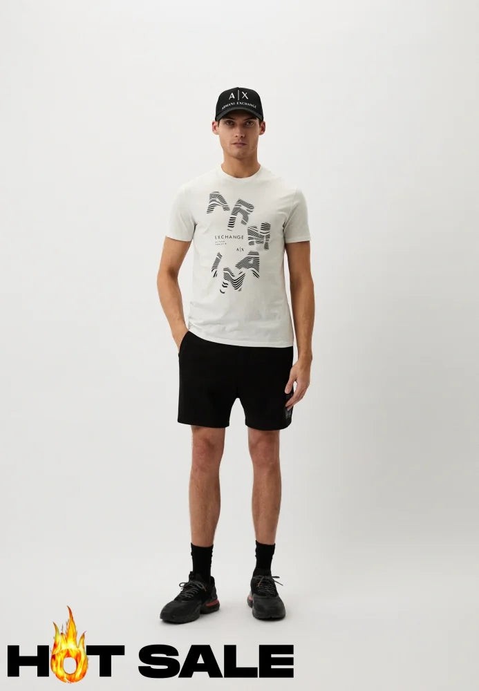 T-Shirt Men White Armani Exchange Camiseta