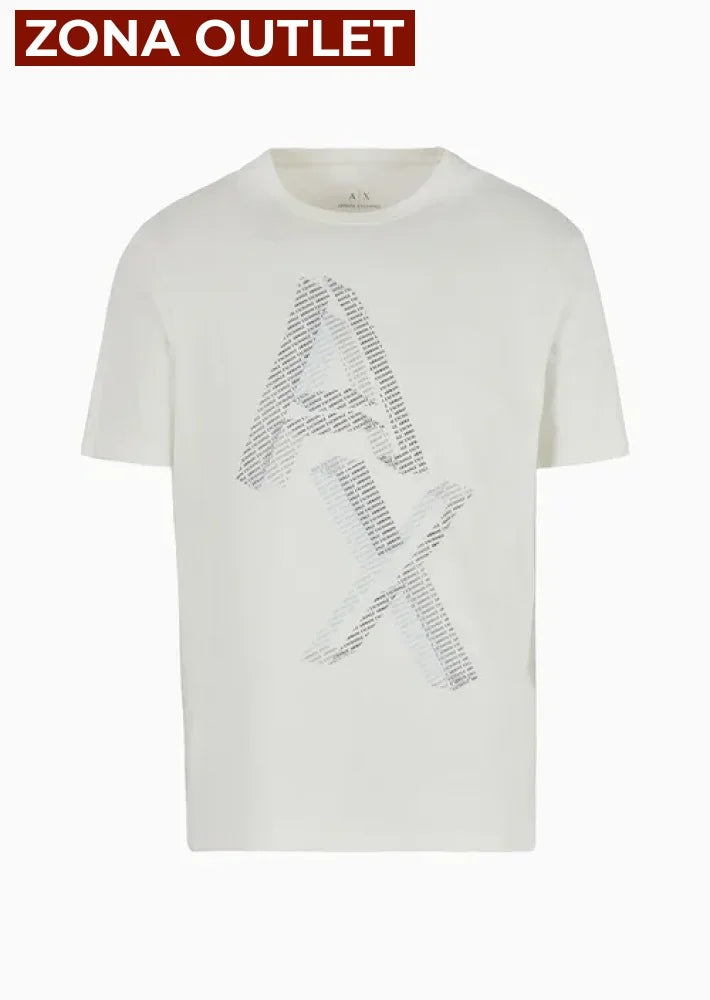 T-Shirt Men White Armani Exchange Camiseta