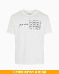 T-Shirt Men White Armani Exchange Camiseta