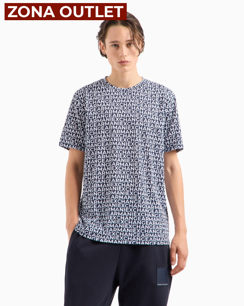 T-Shirt Men White Armani Exchange Camiseta