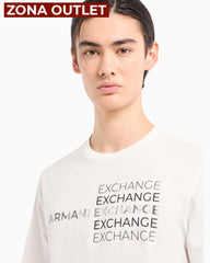 T-Shirt Men White Armani Exchange Camiseta