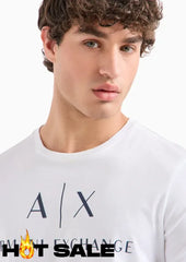 T-Shirt Men White Armani Exchange Camiseta