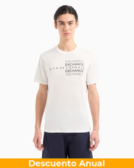 T-Shirt Men White Armani Exchange Camiseta