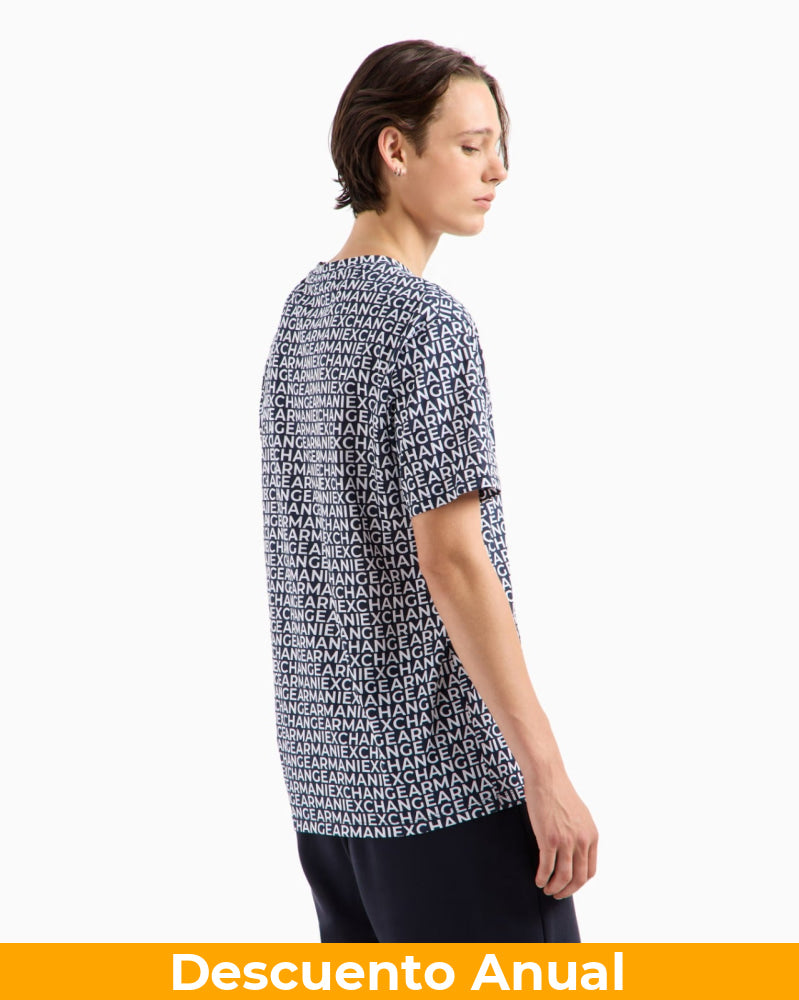 T-Shirt Men White Armani Exchange Camiseta