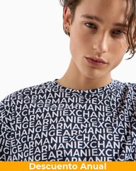 T-Shirt Men White Armani Exchange Camiseta