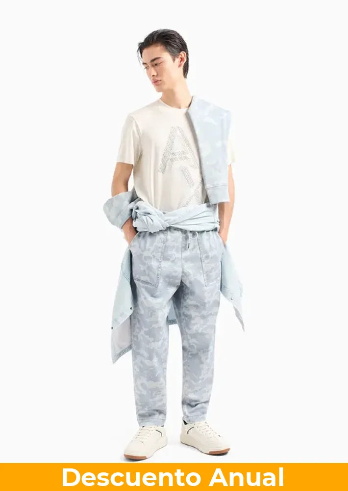 T-Shirt Men White Armani Exchange Camiseta