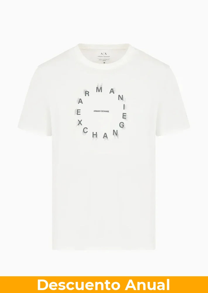 T-Shirt Men White Armani Exchange Camiseta