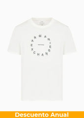 T-Shirt Men White Armani Exchange Camiseta