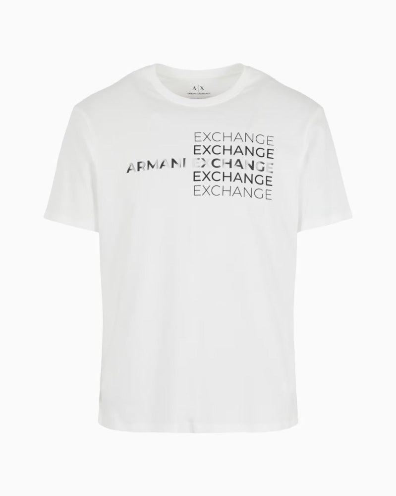 T-Shirt Men White Armani Exchange Camiseta