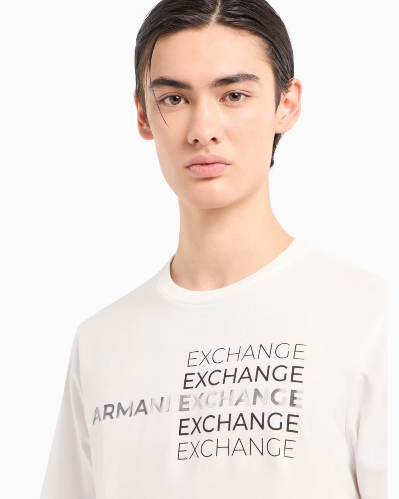 T-Shirt Men White Armani Exchange Camiseta