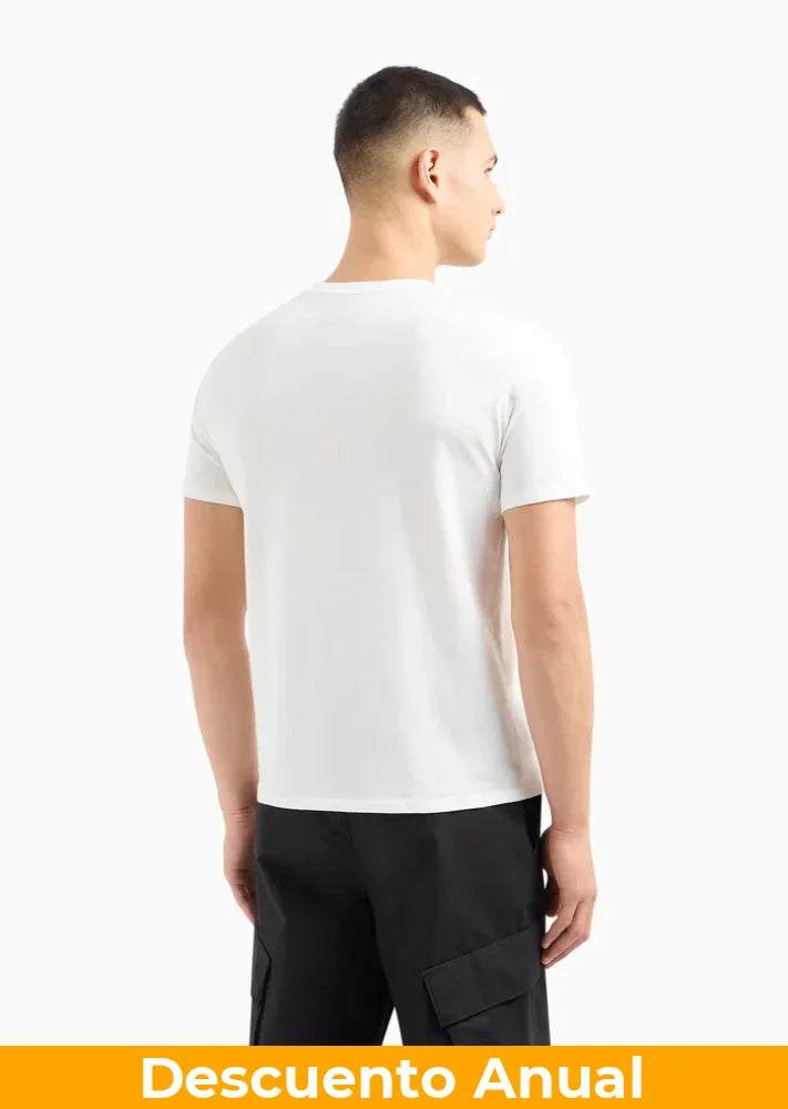 T-Shirt Men White Armani Exchange Camiseta