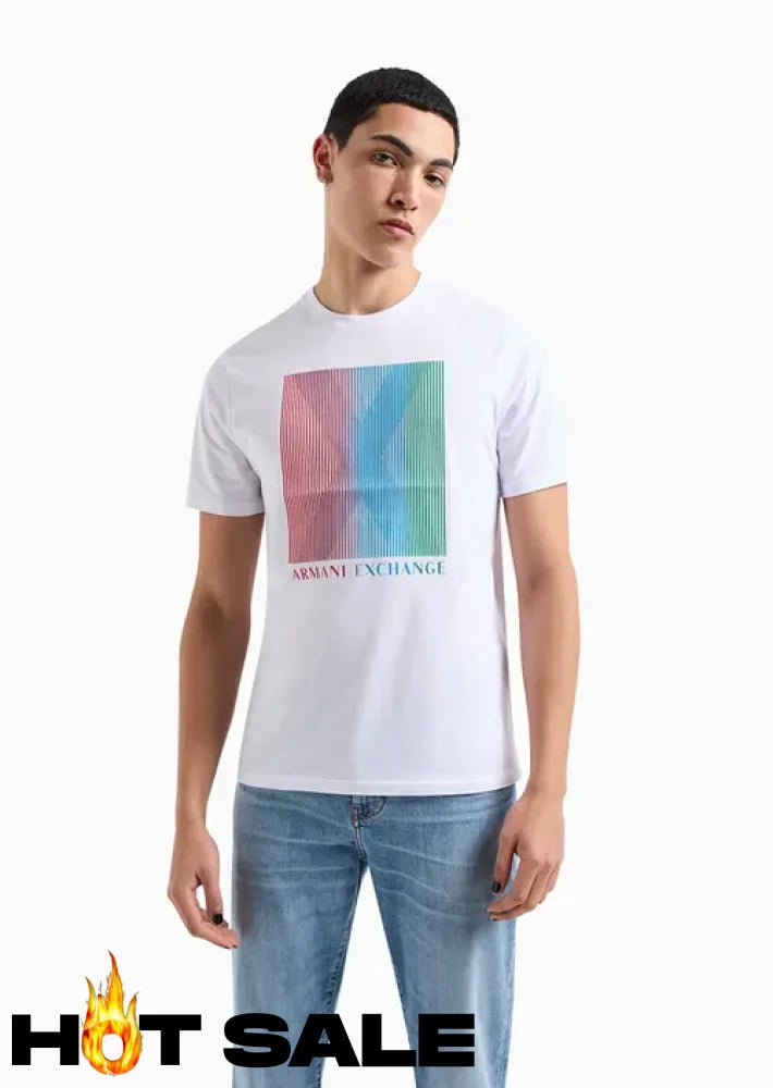 T-Shirt Men White Armani Exchange XXL Camiseta