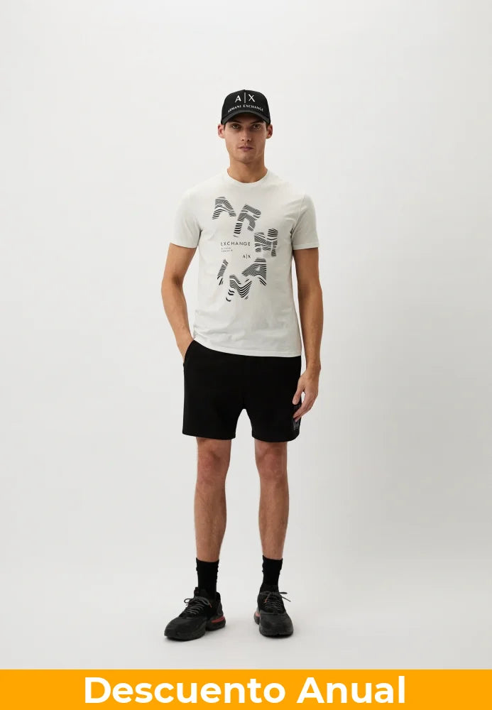 T-Shirt Men White Armani Exchange Camiseta