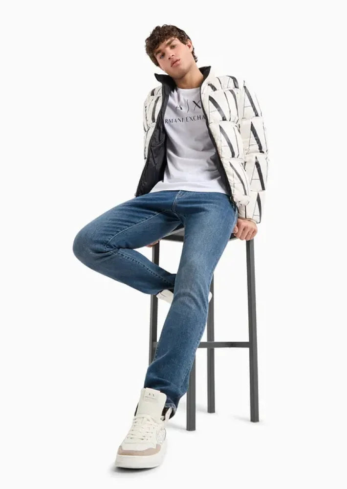 T-Shirt Men White Armani Exchange Camiseta