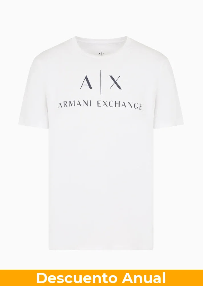 T-Shirt Men White Armani Exchange Camiseta