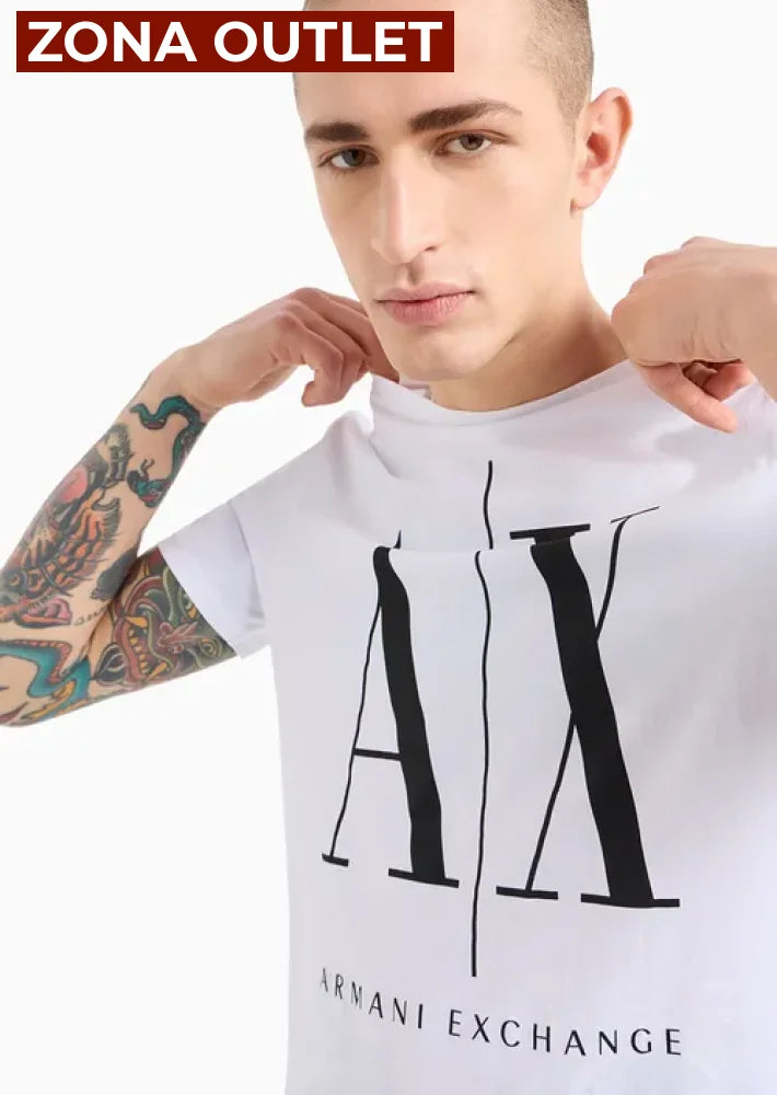 T-Shirt Men White Armani Exchange XXL Camiseta
