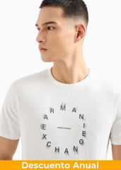 T-Shirt Men White Armani Exchange Camiseta