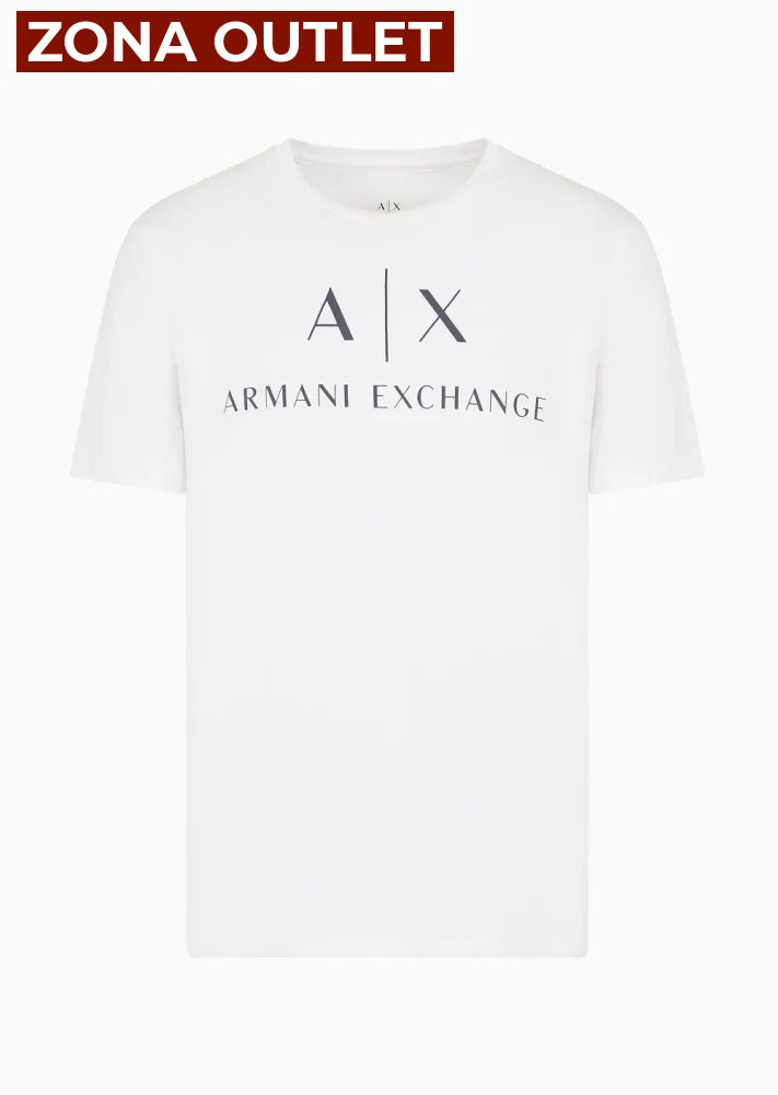 T-Shirt Men White Armani Exchange Camiseta