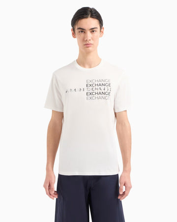 T-Shirt Men White Armani Exchange Camiseta
