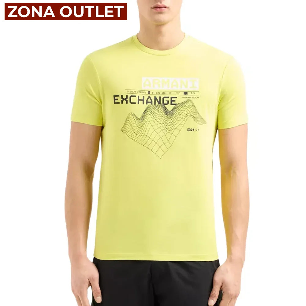 T-Shirt Men Yellow Armani Exchange Camiseta