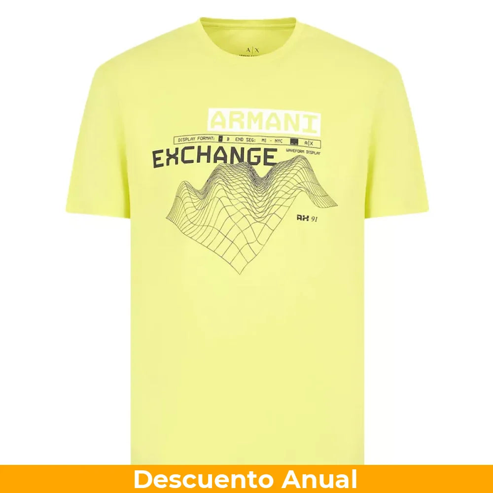 T-Shirt Men Yellow Armani Exchange Camiseta