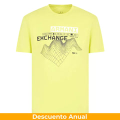 T-Shirt Men Yellow Armani Exchange Camiseta