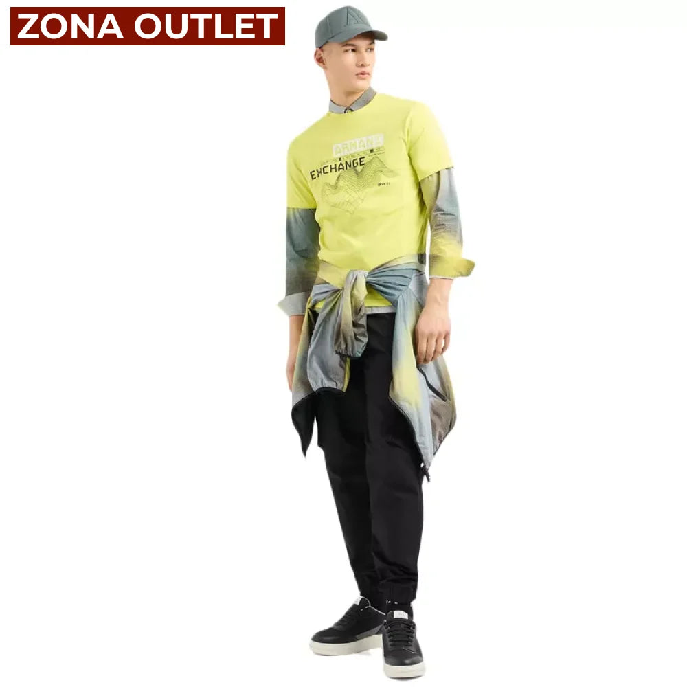 T-Shirt Men Yellow Armani Exchange Camiseta