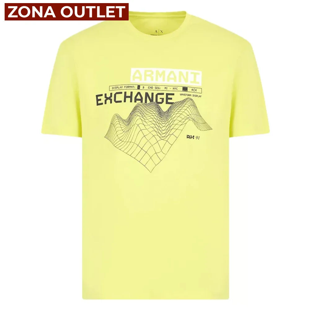 T-Shirt Men Yellow Armani Exchange Camiseta