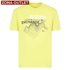 T-Shirt Men Yellow Armani Exchange Camiseta