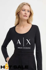 T-Shirt Women Black Armani Exchange Camibuzo