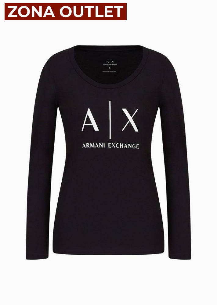 T-Shirt Women Black Armani Exchange Camibuzo