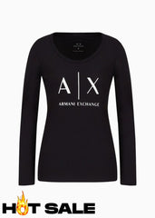 T-Shirt Women Black Armani Exchange Camibuzo