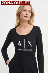 T-Shirt Women Black Armani Exchange Camibuzo