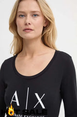 T-Shirt Women Black Armani Exchange Camibuzo