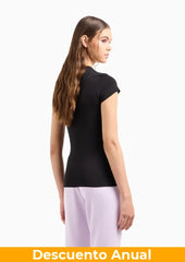 T-Shirt Women Black Armani Exchange Camiseta