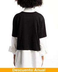 T-Shirt Women Black Armani Exchange Camiseta