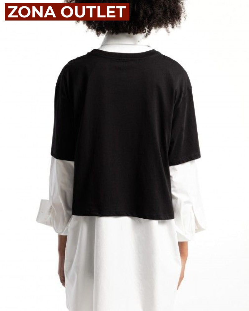 T-Shirt Women Black Armani Exchange Camiseta