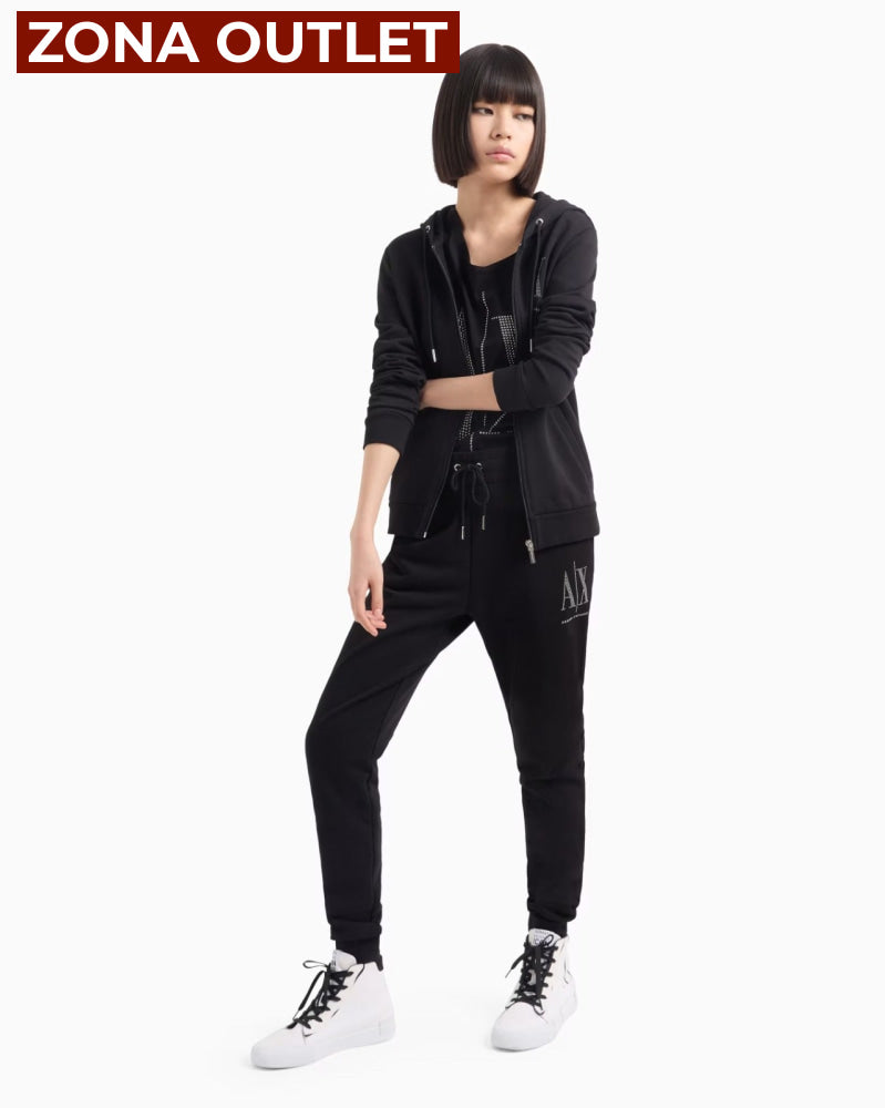 T-Shirt Women Black Armani Exchange Camiseta