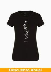 T-Shirt Women Black Armani Exchange Camiseta